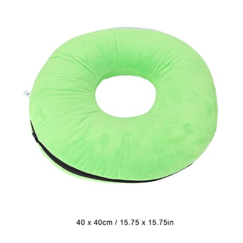 Denkerm Cojín Anti Escaras, Cojín para Hemorroides En El Cóccix Forma De Rosquilla Verde para Uso Diario