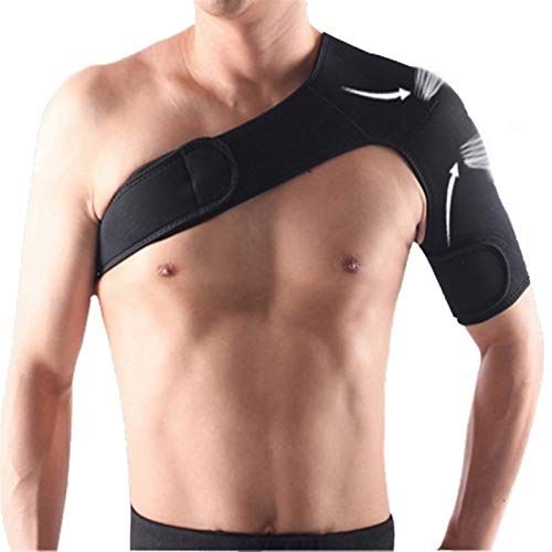 DGDH Soporte de Hombro, Soporte de Hombro de Costura sin Fisuras Transpirable Deportes Protector Individual Correa Correa Correa de espesiones de Dolor (Size : Right)