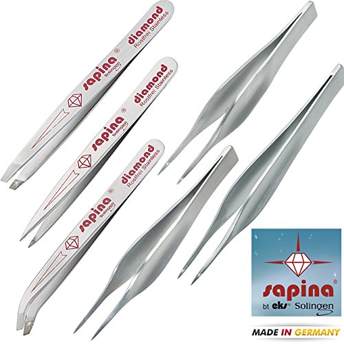 Diamante Pinzas Kosmetex sapina Diamond, con diamante revestimiento de la superficie de agarre
