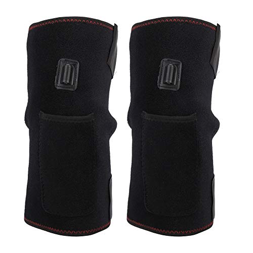 Dioche Rodillera calefactora, Rodillera calefactora eléctrica, Suave Buena Elasticidad 1 par de Rodilleras cálidas para Evitar colisiones para Todos los Deportes Correr Baile para jóvenes y