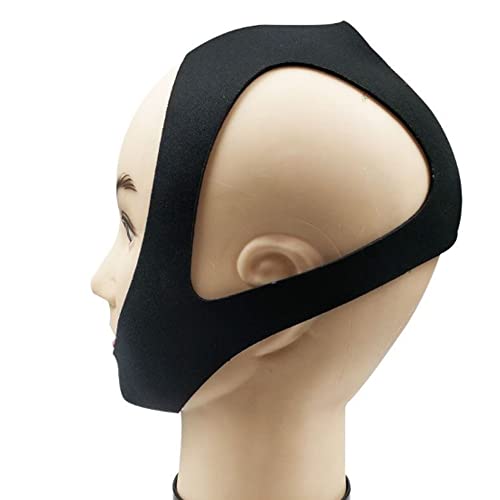 Dispositivo de ronquido Ajustable con Correa de Barbilla Triangular Anti-ronquidos para Hombres y Mujeres, duerma Mejor y más Profundo (Todos los tamaños)