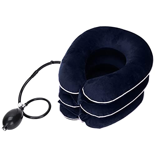 Dispositivo de tracción de cuello cuello cervical Tracción de cuello para dolor de cuello instantáneo de terapia física ocupacional ayuda a estiramiento para uso en casa oficina