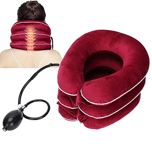 Dispositivo de tracción de cuello cuello cervical Tracción de cuello para dolor de cuello instantáneo de terapia física ocupacional ayuda a estiramiento para uso en casa oficina