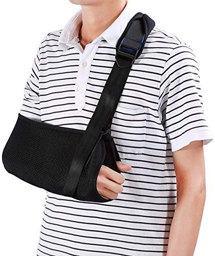 DOACT Cabestrillo Hombro, Inmovilizador Ajustable con Eslinga de Hombro y Codo de Muñeca, Proporciona Estabilización y Soporte para Recuperación y Hombros, la Izquierda y la Derecha Mano