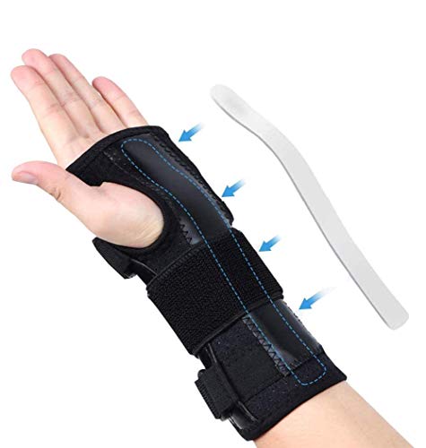 DOACT Muñequera Tunel Carpiano, Férula para Muñeca de Soporte con Férula de Metal para Síndrome de Túnel Carpiano, Alivio del Dolor de Fracturas de Muñeca, Tendinitis Esguinces y Artritis