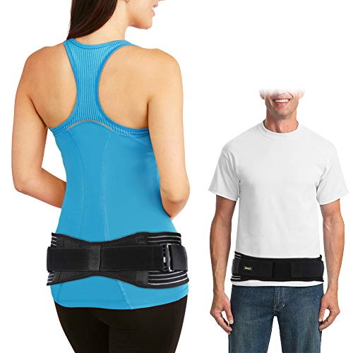 Doact Sacroiliac SI Belt, Ajustable Cinturón Sacroilíaca para Alivio del Dolor de Articulación SI, Paréntesis de SI para Espalda Baja y Dolor de Ciática Adecuado para Mujeres y Hombres(L/XL)