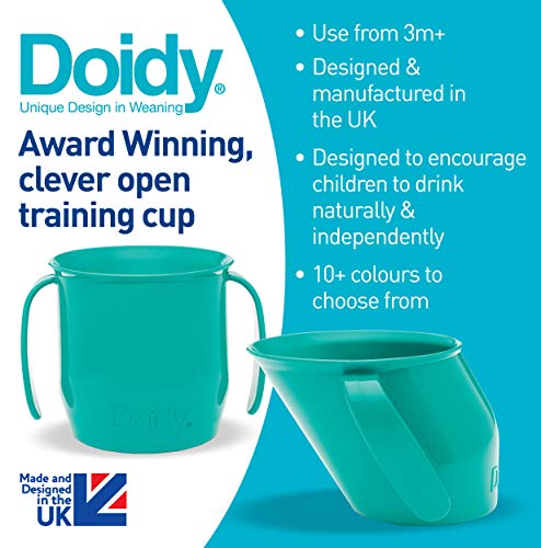 Doidy Cup - der gesunde Trinklernbecher 10081 - Sin boquilla, color verde