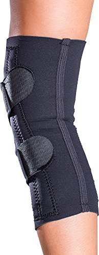 DonJoy Lateral J Patella Knee Brace without Hinge, Left Leg, Drytex, Large