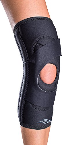 DonJoy Lateral J Patella Knee Brace without Hinge, Left Leg, Drytex, Large