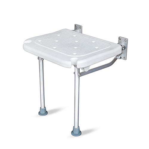 Ducha plegable, taburete de pared para silla de baño, ducha con orificio antideslizante para drenaje de pies