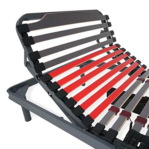 Duérmete Online Cama Eléctrica Articulada Reforzada Ergomax + Colchón Viscoelástico Fisiocare One Celliant, HR + 5cm, Gris, 80x190