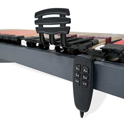 Duérmete Online Cama Eléctrica Articulada Reforzada Ergomax + Colchón Viscoelástico Fisiocare One Celliant + Juego Barandillas INOX, HR + 5cm, Gris, 90x190