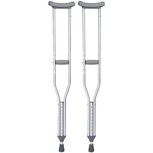 Elderly supplies Muletas auxiliares de Aluminio, Altura Antideslizante Resistente a la corrosión Ajustable Equilibrar el Caminante, Adecuado para Hombres Mujeres Ancianos discapacitados