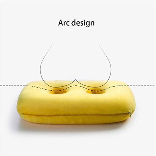 ESGT Cojín De Asiento Ischial Tuberosity con Dos Orificios para Sentarse, Funda Lavable Y Transpirable para Viajar, Leer, El Hogar, La Oficina