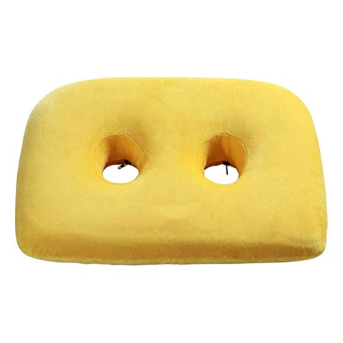 ESGT Cojín De Asiento Ischial Tuberosity con Dos Orificios para Sentarse, Funda Lavable Y Transpirable para Viajar, Leer, El Hogar, La Oficina