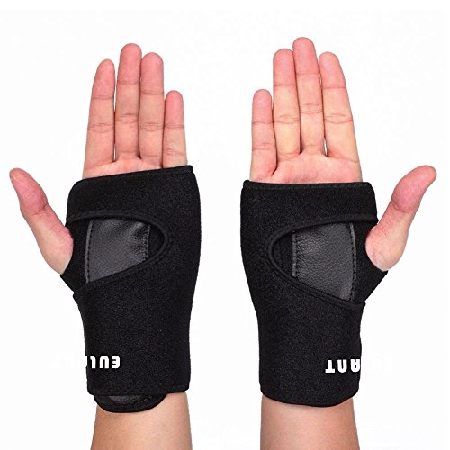 EULANT Órtesis muñequera, Muñeca Soporte con Metal Férula 1 Par, férula muñequera Tunel carpiano para Alivio inmediato del Dolor de síndrome de túnel carpiano, Dolor de muñeca, esguinces,Artritis