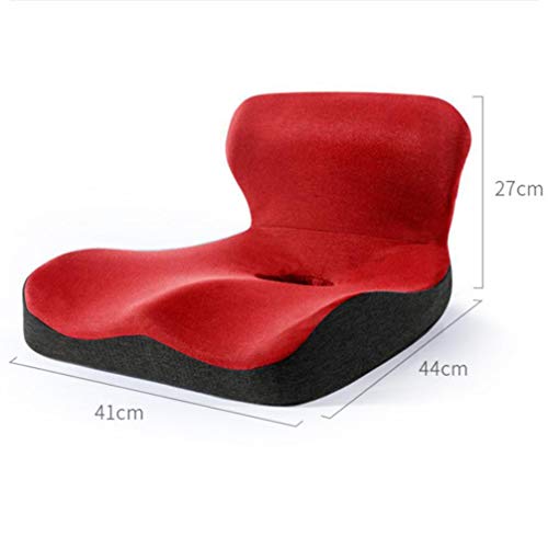 EXCEART Cojín Ortopédico para Asiento Almohada Lumbar para Silla de Oficina Cojín para Asiento de Coche Cojín para Silla de Escritorio para Cóccix Dolor Lumbar Alivio de La Ciática