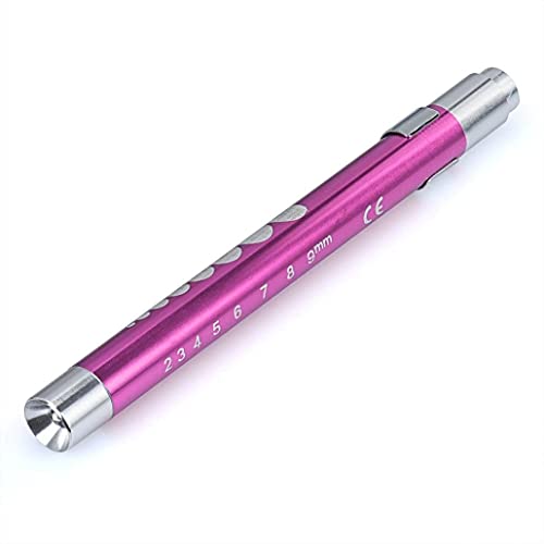 Exeton - Luz LED de pluma médica, linterna antorcha EMT emergencia médica primeros auxilios, médicos, enfermeras, examen, regalo (rosa)