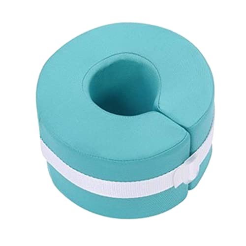 F Fityle Cojín de elevación de pie Anti-escaras Manos Talón Esponja liviana Espuma de rosquilla Rodilla Tobillo Protector de tobillo para después de la cirugía - verde