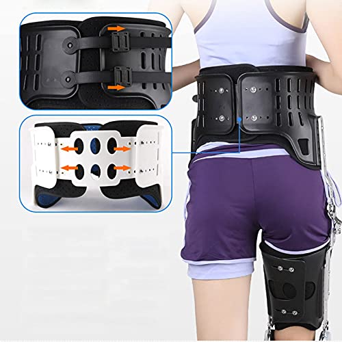 FACAZ Cadera, Rodilla, Tobillo, pie, ortesis, Fractura de Pierna, extremidad Inferior, parálisis, Cadera, Caminar, Fijo, con Botas para Caminar, Suela de Refuerzo, transitable