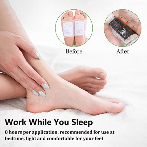 Faffooz Parches Detox para Pies Parches para Pies Naturales Parches Para Los Pies Cuidado Se Utiliza para Eliminar Toxinas del Cuerpo, Aliviar el Estrés y Mejorar el Sueño