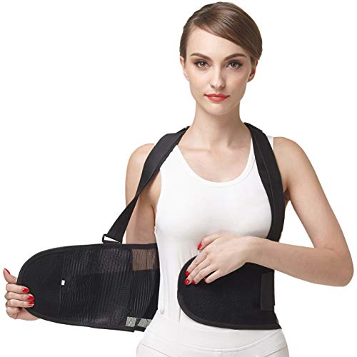 Faja para la espalda con tirantes, apoyo lumbar, cinturón de culturismo / halterofilia, entrenamiento, seguridad en el trabajo y postura - Marca Neotech Care (Talla L)