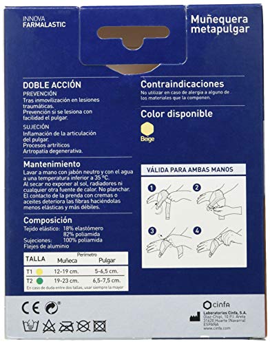 Farmalas Tobilleras, rodilleras, férulas y cabestrillos 1 Unidad 100 g