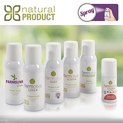 Farmoliva Oleicopiel - Spray Regenerador de la Piel 60 ml - Crema Hidratante Líquida en Aerosol - Elaborado con Aceite de Oliva Premium - Repara las Úlceras por Presión, Vasculares o Neuropáticas