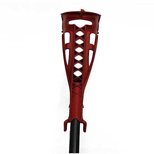FDI - Muletas De Adulto Access Confort. Par De Muletas Regulables En Altura Y Empuñadura Suave. Ultraligeras De Aluminio. Color Rojo. Talla Única