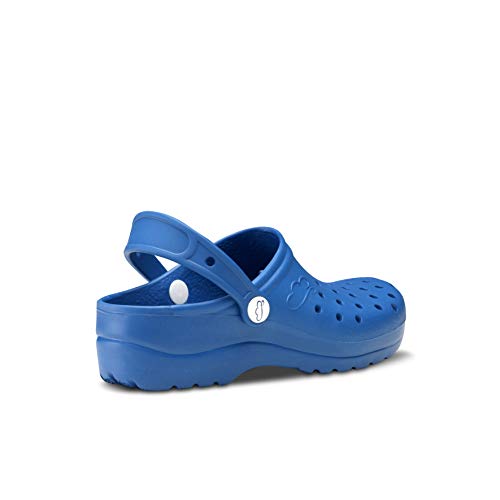 Feliz Caminar - Zueco Sanitario Flotantes Gruyere Azul Eléctrico, 38