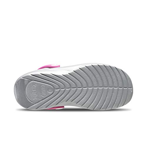 Feliz Caminar - Zueco Sanitario Kinetic Plata/Fuxia, 38