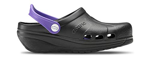 Feliz Caminar - Zuecos Sanitarios Asana Negro/Lavanda, 41