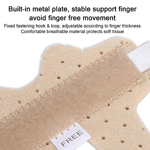 Férula ajustable para dedo, férula para dedo en gatillo Soporte ortopédico para dedo en gatillo, con banda de aluminio fija para el dedo anular del índice medio