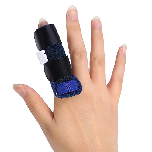 Ferula Dedo Meñique, Tirante Ajustable de la Férula del Dedo con Ayuda de Aluminio Incorporada, Lanzamiento del Tendón del Dedo y Correa de Fijación del Alivio del Dolor, Adapta a Todos los Dedos