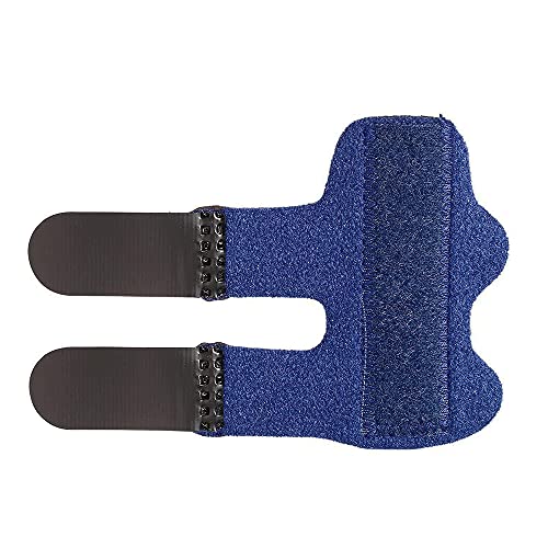 Férula del Dedo,2 pcs Ferula Martillo Dedos Extensión Enderezadora de Dedos Soporte Estabilizador de Dedos Protector Dedos Mano Pulgar Ferula para Dedo en Gatillo (azul)