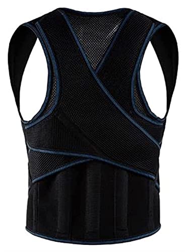 FETTR Corrector de Postura de Espalda para Hombres y Mujeres, cinturón de corrección de cifosis de diseño Transpirable en Forma de Panal 3D, Corrector de Espalda Recta con Asiento (tamaño: Mediano)