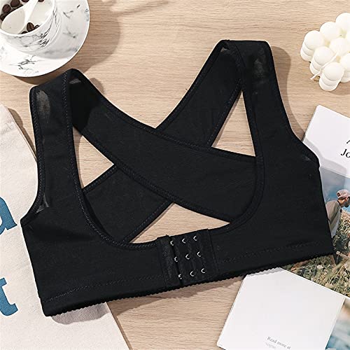 FGHD Corrector de Postura Ajustable Mujeres Atrás Soporte de la Correa Ortesis Orthotics Correction Strace Rectify Posture Corset Postura de Hombro 709 (Color : Black, Size : XXL)