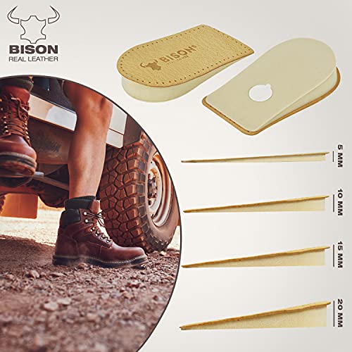FOOTMATE - Plantillas para espolones calcáneos - Elevación de las plantillas - Almohadillas de talón de espuma - Cuña ortopédica - Varias longitudes y alturas - Aumento de altura - 1 par (20 mm)