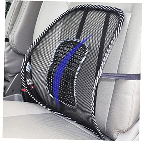 Froiny Silla Acogida Masaje Lumbar Malla Lumbar Atrás Soporte Ventilación Lumbar con Correa Elástica para Oficina Asiento Automóvil