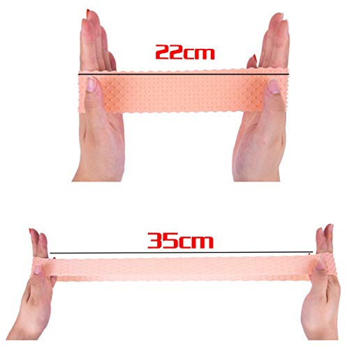 FSONA Banda de silicona antideslizante para peluca, para mujer, elástica, para hombres y mujeres, deportes, yoga, 1 unidad, color marrón claro