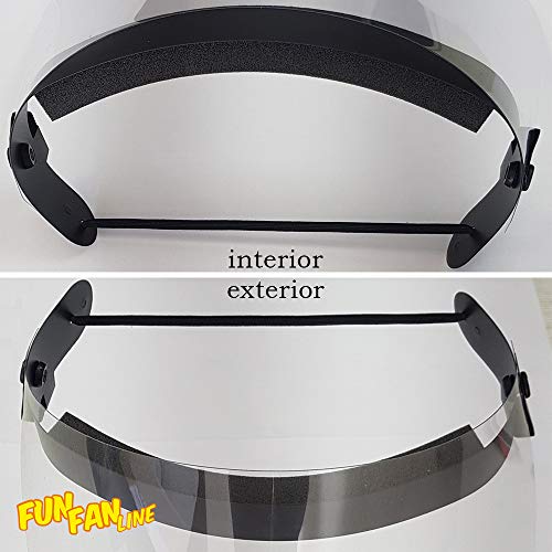 FUN FAN LINE - Pack x2 de Máscaras de protección, caretas de plástico, pantallas para la cara, protectores faciales de seguridad transparente