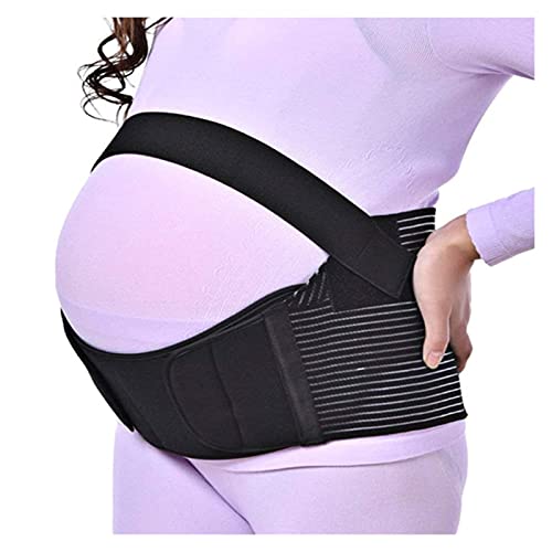 FYRGHZ 3 en 1 Cinturón de Embarazo Maternidad Banda para el Vientre Cintura Espalda Abdomen Alivio del Dolor pélvico Cinturones prenatales posnatales (Color: Negro, Talla: M) Harmonious Home