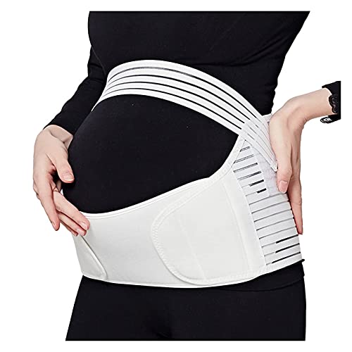 FYRGHZ Cinturón de Embarazo Banda para el Vientre Alivio del Dolor Cintura Espalda Abdomen Pélvico Maternidad Cinturón de recuperación posparto 3 en 1 (Color: Blanco, Talla: M) Harmonious Home