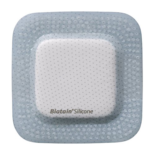 Gasa de silicona adhesiva que cubre 7,5 x 7,5 cm, pack de 10, de Biatain