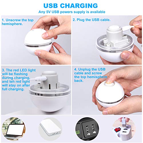 G.C Juguete Gato Interactivo, Pelotas de Juguete para Gatos, Bola de Gato, Juguetes Perros Pequeños, Bola Eléctrica de 360 Grados Juguete con luz LED para Animal Doméstico Gatos y Perros