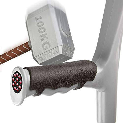 GDEVNSL Muletas Plegables de antebrazo con Codo para Adultos, muleta de Brazo Plegable con Altura Ajustable, aleación de Aluminio portátil, 2 Piezas