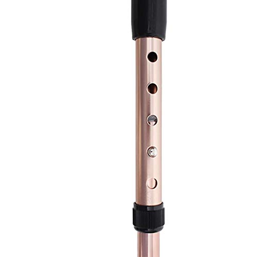GFQ Muleta de antebrazo Codo Muleta s Aluminio Ultraligero Plegable Asistencia Altura Ajustable (100-110) cm con Mango cómodo, 1 Piezas