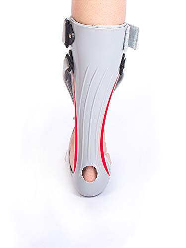 GHzzY Férula de Soporte para pie caído - Soporte para ortesis de pie y Tobillo - Soporte AFO para caída de pie, Fascitis Plantar y tendinitis de Aquiles,Right,M