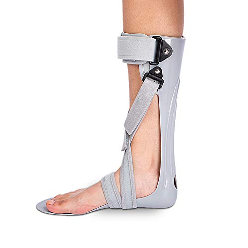 GHzzY Férula de Soporte para pie caído - Soporte para ortesis de pie y Tobillo - Soporte AFO para caída de pie, Fascitis Plantar y tendinitis de Aquiles,Right,M