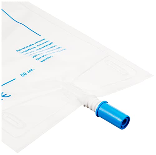 GIMA 28708 - Bolsa de orina de pierna con válvula antirreflujo, 750 cc, 35 cm de diámetro, 30 unidades